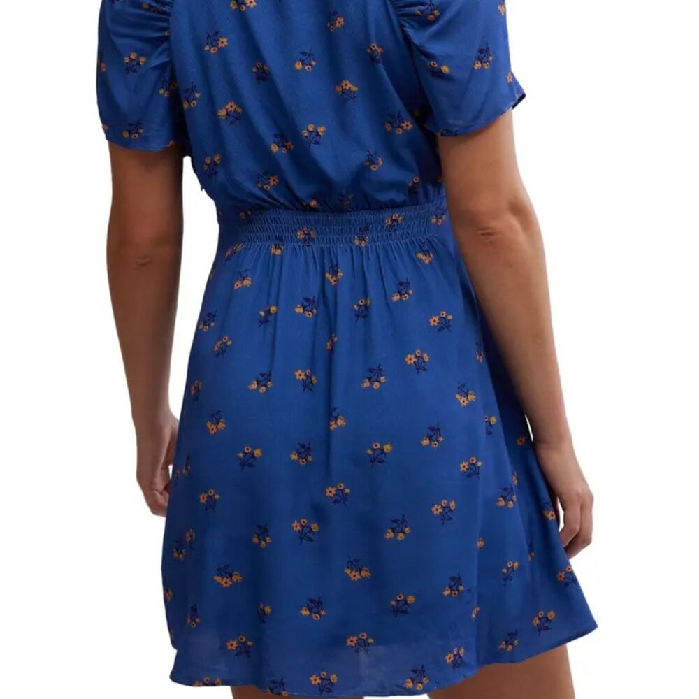 FREE PEOPLE Everyone's Favorite Minidress in Blue Combo - Picture 4 of 6
